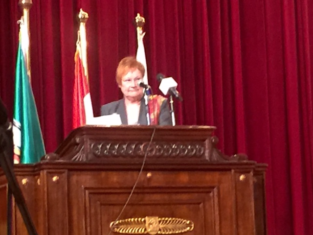 Presidentti Tarja Halonen vieraili huhtikuussa Egyptissä. Kuva: Said Sadek