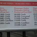 Barcelonan katedraalin kielivalikoimat
