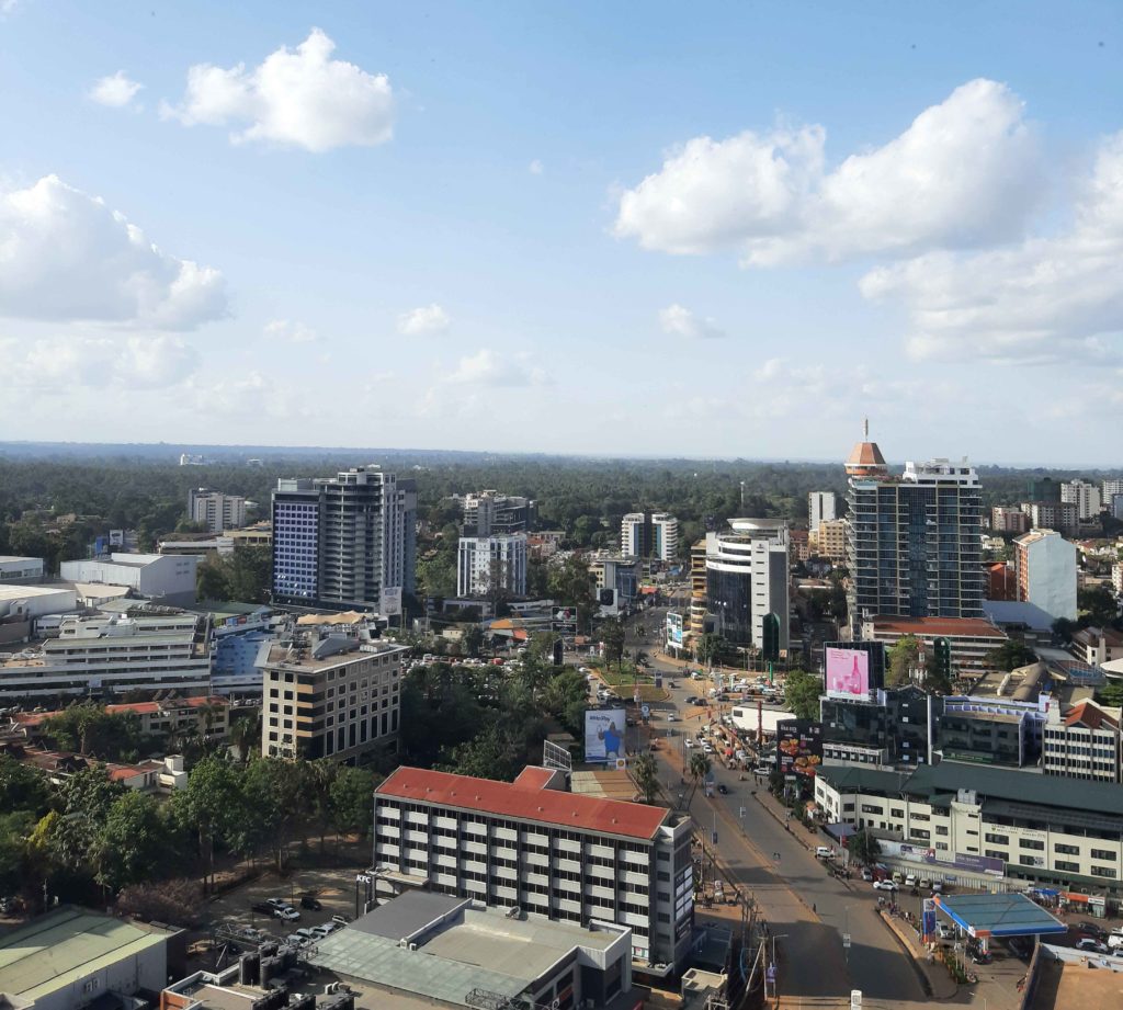 Nairobin kattojen yllä. Kuva: Ida Räsänen
