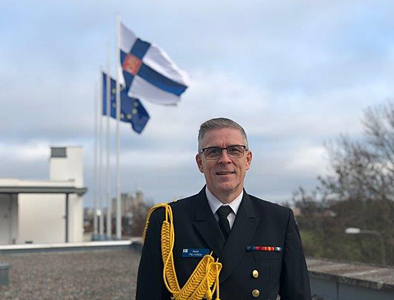 Kommodor Rami Peltonen är försvarsattaché vid Finlands ambassad i Stockholm.