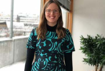 Högskolepraktikanten Elina Äijö jobbade på Finlands ambassad i Stockholm under hösten 2019.