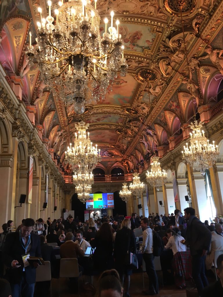 Hacking de l’Hôtel de Ville -startuptilaisuuteen Pariisin kaupungintalolla osallistui 1162 startupia 70 maasta maaliskuussa 2017. Kuva: SL Pariisi